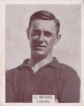 1933 Wills's Victorian Footballers (Large) #118 Clarrie Mears Front